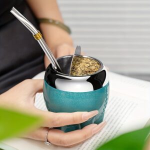 Cute Pictorial Stainless Steel Office Water Cup/tea Cup, Includes Straw, Cleaning Brush, Tea Infuser, and Tea Pick