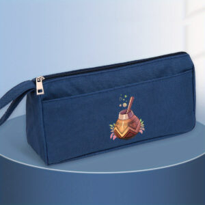 1pc Yerba Mate Bundle Pencil Case - Large Capacity Multifunctional Pen Holder & Yerba Mate Organizer Bag, for large pencils, marking pens, Highlighters, Office, Art Supply Pouch